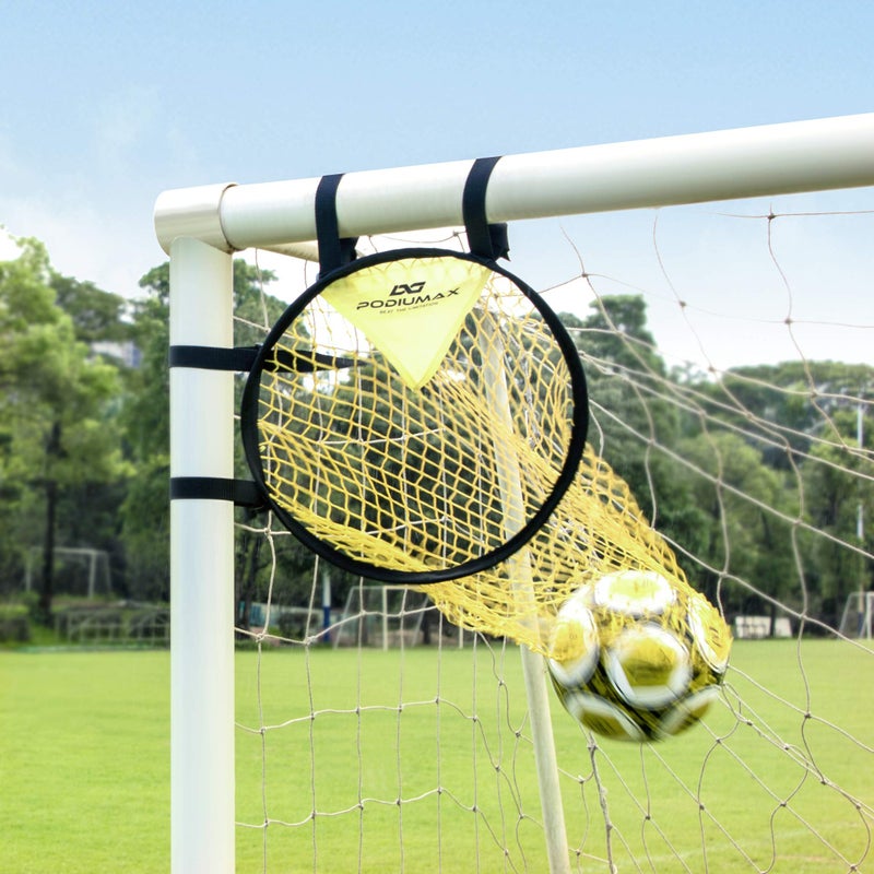 PodiuMax Top Bins Soccer Target Goal  Easy to Attach and Detach to The Goal  Set of 2  for Shooting Accuracy Training - Image 1